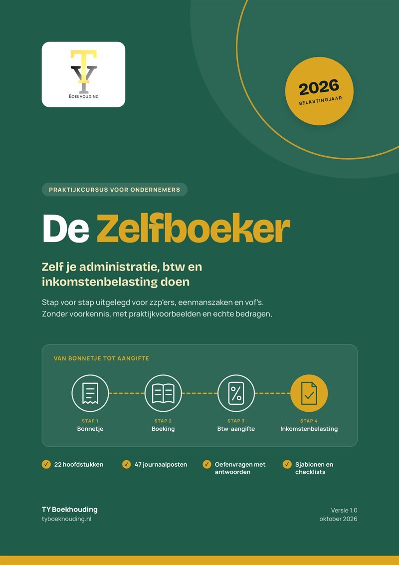 Omslag van het e-boek De Zelfboeker, belastingjaar 2026